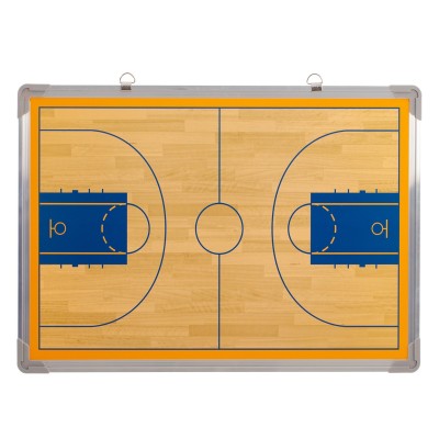 PIZARRA DE BALONCESTO. Cerco de aluminio. Incluye fichas magneticas y rotulador. 45x60cm