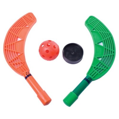 SET MINI-HOCKEY. Set de 10 palas, una pelota y una pastilla