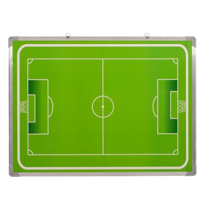 PIZARRA DE FUTBOL SALA/BALONMANO. Cerco de aluminio. Incluye fichas magneticas y rotulador. 45x60cm
