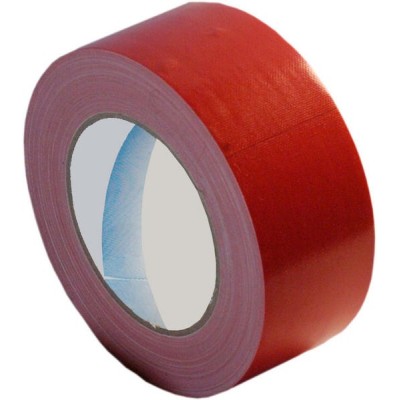 CINTA ADHESIVA roja para marcaje de greca en tapiz. Largo 25 m