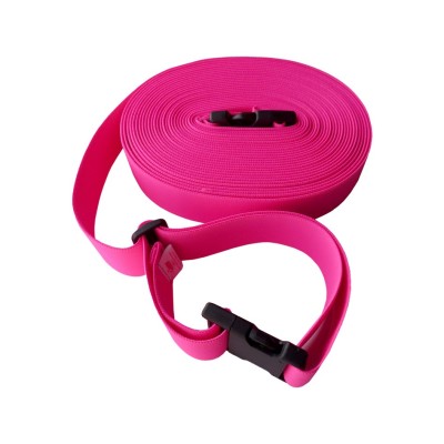 BANDA ELÁSTICA DELIMITADORA. Ancho 5 cm. Ajustable en longitud. Cierres con click. Extensible de 16 a 32 m