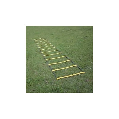 Escalera de agilidad de 10 peldaños. Dos posiciones, plana o elevada. Longitud 4m.