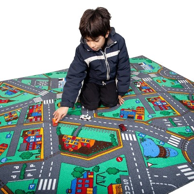 TAPIZ JUEGO TRÁFICO GIGANTE. Medidas: 160 x 120 cm.