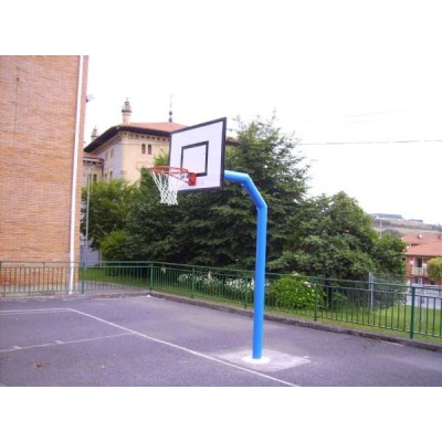 JUEGO CANASTAS MINIBASKET, mod. INDE, 1 COLUMNA Empotrables. Con tableros de resinas fenolicas de 12mm