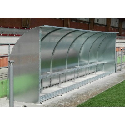 BANQUILLO SUPLENTES MOD. ANTIVANDÁLICO ACERO. 6 PLAZAS 3 METROS