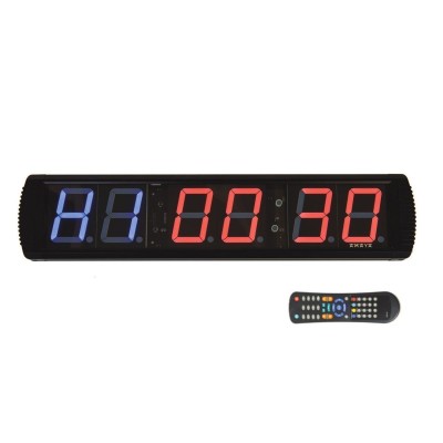 RELOJ CRONÓMETRO FITNESS LED.  Medidas: 710 x 160 x 45 mm.