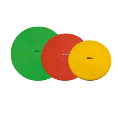 DISCO de iniciación LANZAMIENTO flexibles y blandos. Gran resistencia. Peso 350 gr., Ø 16 cm.
