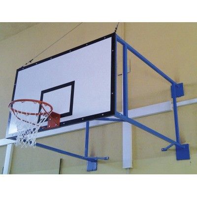 JUEGO CANASTAS BALONCESTO, FIJAS A PARED. Saliente de 1.5-3m