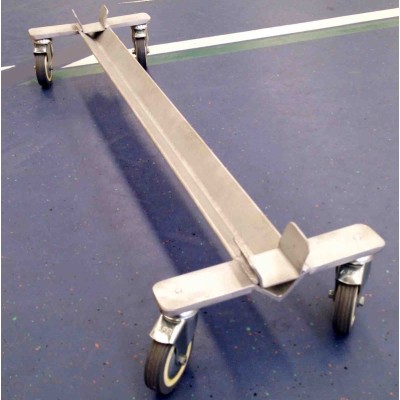 Conjunto de 2 carros metálicos con 4 ruedas, para transporte de portería