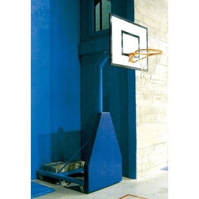 JUEGO CANASTAS MINIBASKET, mod. INDE, 1 COLUMNA tubo de 140x4 ó120x120x4 mm. Trasladables. Tableros de metacrilato de 10mm