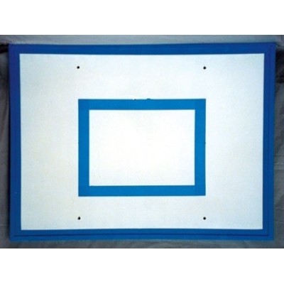 UNIDAD TABLERO MINIBASKET de madera contrachapeada antihumedad, 20 mm. Reforzado perímetro con U de hierro, SEGÚN NORMA EN-1270.