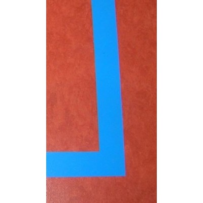 TRAZADO LÍNEAS de juego BÁDMINTON.