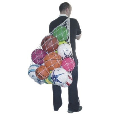 RED PORTABALONES 10 balones, nylon de 3´5 mm., color blanco.