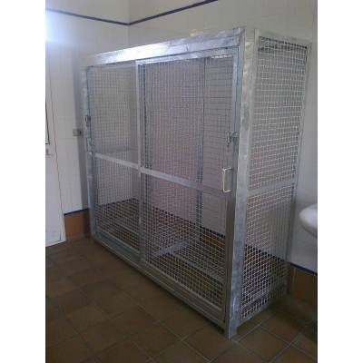 ARMARIO GUARDARROPA para vestuario. Malla metálica galvanizada