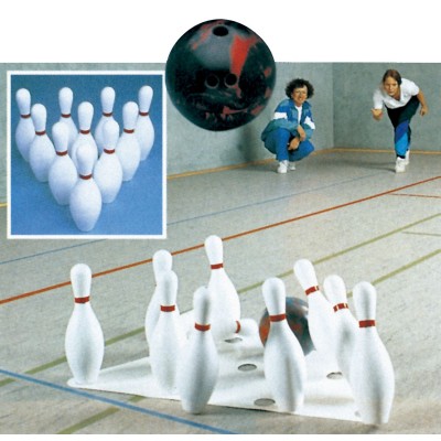 JUEGO DE BOLOS DE CAUCHO