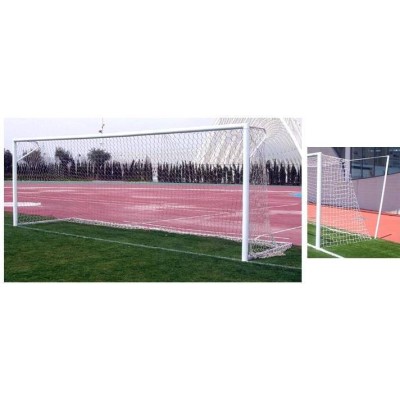 JUEGO PORTERÍAS FÚTBOL ALUMINIO EMPOTRABLES