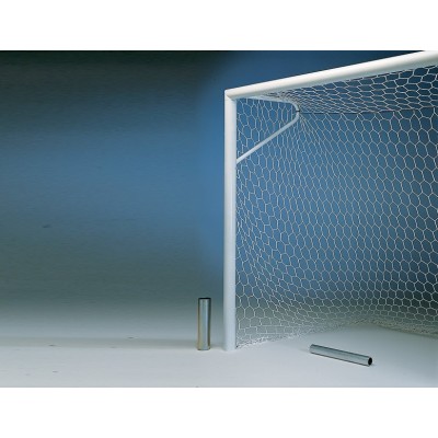 JUEGO PORTERÍAS FÚTBOL-7 ALUMINIO, fijas, con anclajes