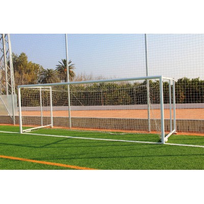 JUEGO PORTERÍAS FÚTBOL-7 ALUMINIO, plegables, sección ovalada.