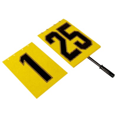 LIBRO DE CAMBIOS, con mango. Doble numeración del 1 al 25 en hoja de 34x23.5cm.