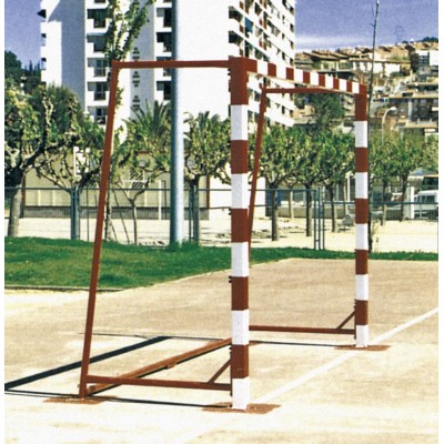 JUEGO PORTERÍAS BALONMANO/FUTBOL SALA METÁLICAS ANTIVANDÁLICAS. ATORNILLABLES