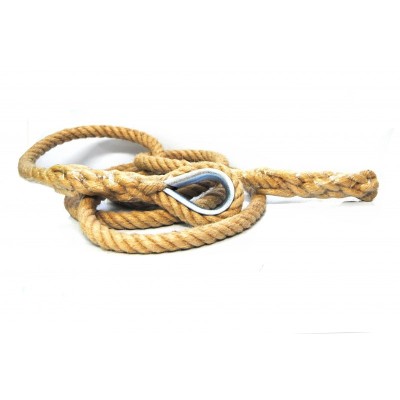CUERDA DE TREPA lisa, cáñamo Ø26 mm., largo 4 m.