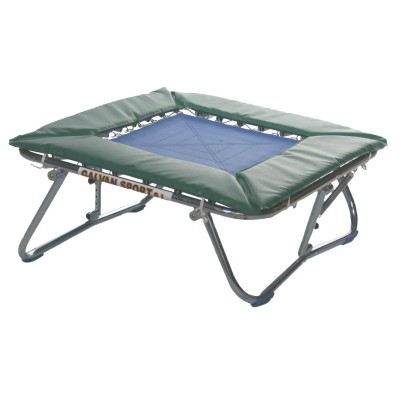 MINITRAMP cadmiado de 110x110 cm. lona antideslizante. Muelles y protector.