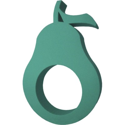 TAPIZ PEQUEÑO CON FORMAS DE PERA O TIBURON. Fabricado en plastazote. Medida aprox 60x40x4cm