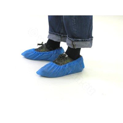 CUBRE-ZAPATOS de polietileno ajustables. Bolsa de 50 pares.