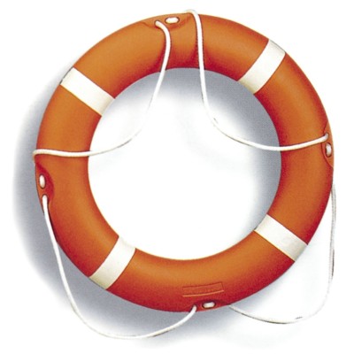 ARO SALVAVIDAS de polipropileno. Medida exterior Ø 75cm, interior Ø 47 cm.