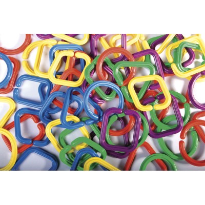 Anillas engarzables gemoetricas.Set de 60 piezas.