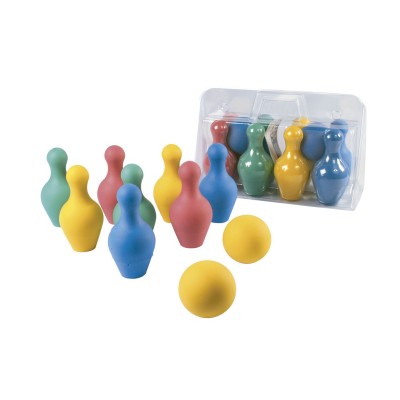 JUEGO BOLOS FOAM, 8 bolos y dos pelotas.