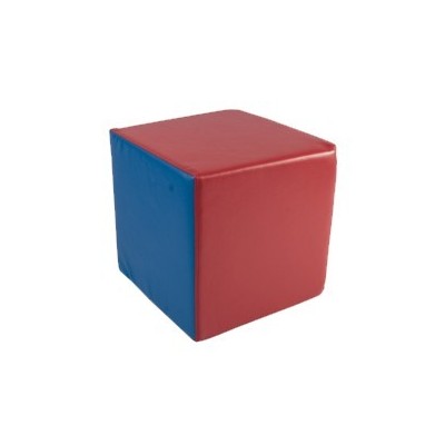 CUADRADO FOAM RECUBIERTO DE CUERO SINTETICO. 25x25x25 cm