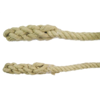 CUERDA TRACCIÓN cáñamo 24 mm., largo 10 m. Terminación especial.