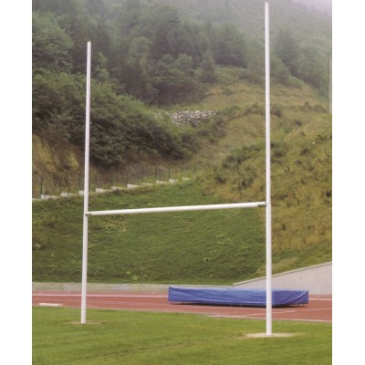 JUEGO PORTERIAS RUGBY ALUMINIO CON CASQUILLOS