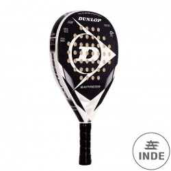 PALA PADEL DUNLOP EXPRESS. Fibra de vidrio. Perfil de 38 mm. Nivel medio