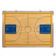 PIZARRA DE BALONCESTO. Cerco de aluminio. Incluye fichas magneticas y rotulador. 45x60cm