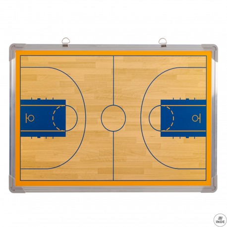 PIZARRA DE BALONCESTO. Cerco de aluminio. Incluye fichas magneticas y rotulador. 45x60cm