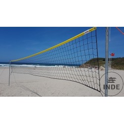RED VOLEY-PLAYA polipropileno de 3 mm., banda superior amarilla.