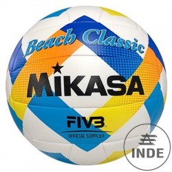 BALÓN VOLEY PLAYA MIKASA BV543C, entrenamiento. Piel sintética suave y elástica. Talla 5